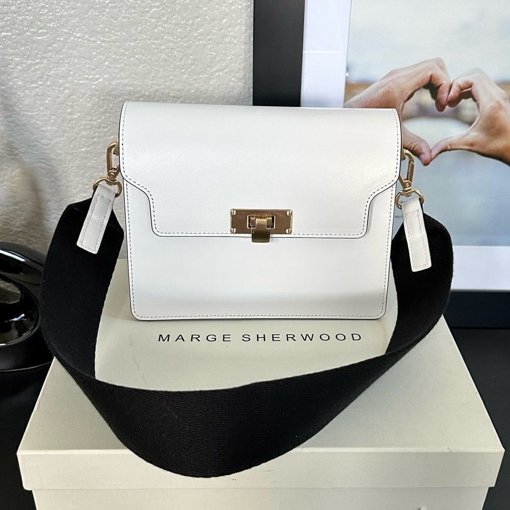 NIB Marge Sherwood White Vintage Brick Bag